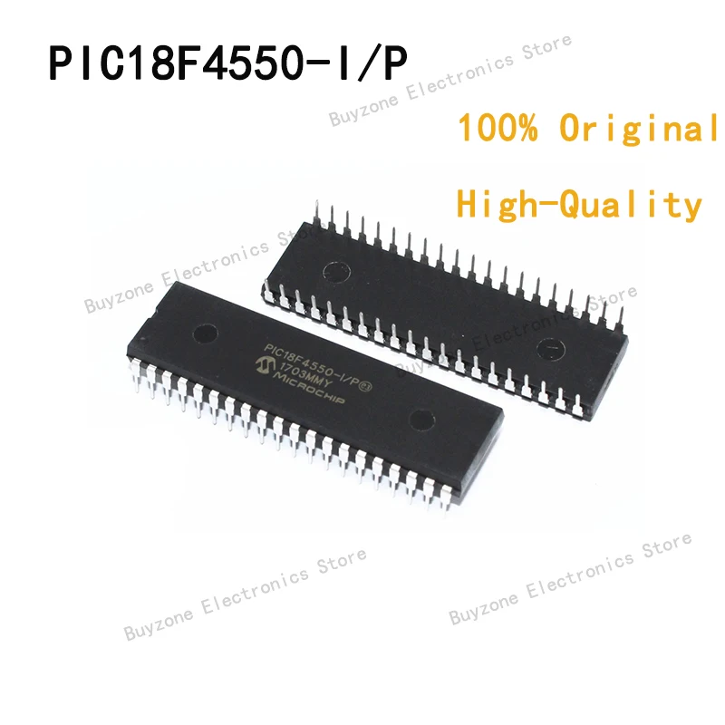 

Совершенно новые оригинальные 5 шт. Φ/P PIC18F4550 18F4550 USB микроконтроллеры DIP40 IC PIC MCU FLASH 16KX16 новые 1 шт.