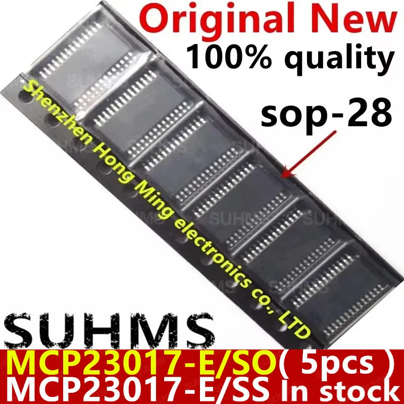 MCP23017-E/SO MICROCHIP, I/O Expander, 16 bit, I2C | Farnell® UK 1 個 MCP23017 MCP23017-E/SS MCP23017-E/SO SSOP28