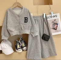 Baby Girls Clothes Set Childrens Clothing Spring Suit Jacket+Pants 2PCS Toddler Girl Sport Suit Kids Baby Girl Outfit Sets 2