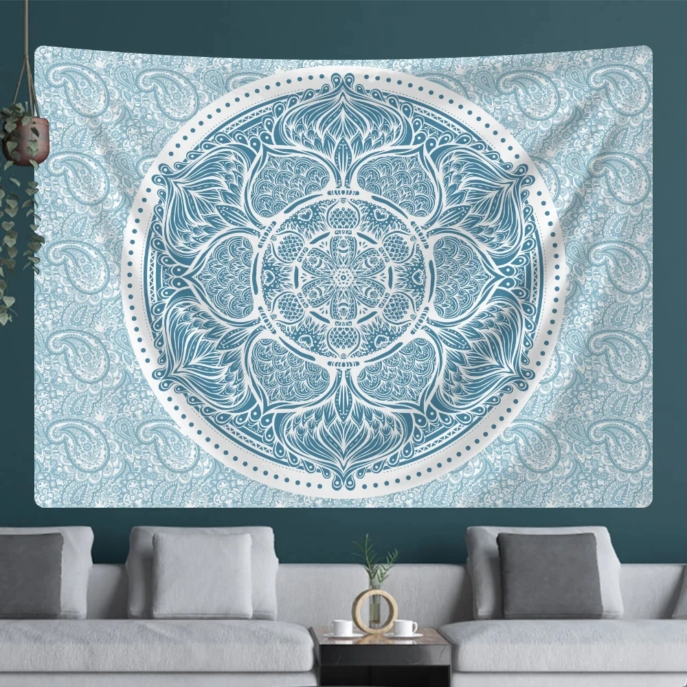 Indian mandala psychedelic scene home decoration tapestry tarot bohemian wall hanging yoga mattress bedroom wall decoration