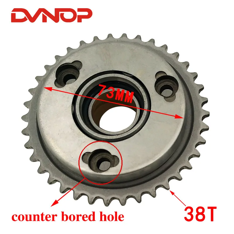 Motorcycle Engine parts one way Starter Clutch Overrunning Clutch Gear For HONDA CA250 CBT125 CM125 DD250 JH250 CBT250 DD350 scooter clutch parts starter pull start assembly