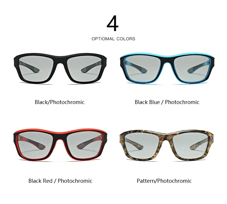 Photochrome Polarisierte Sport-Vintage-Sonnenbrille für Männer und Frauen Angeln Radfahren Autofahren Bergsteigen Sport Retro Sonnenbrillen – Detail 9