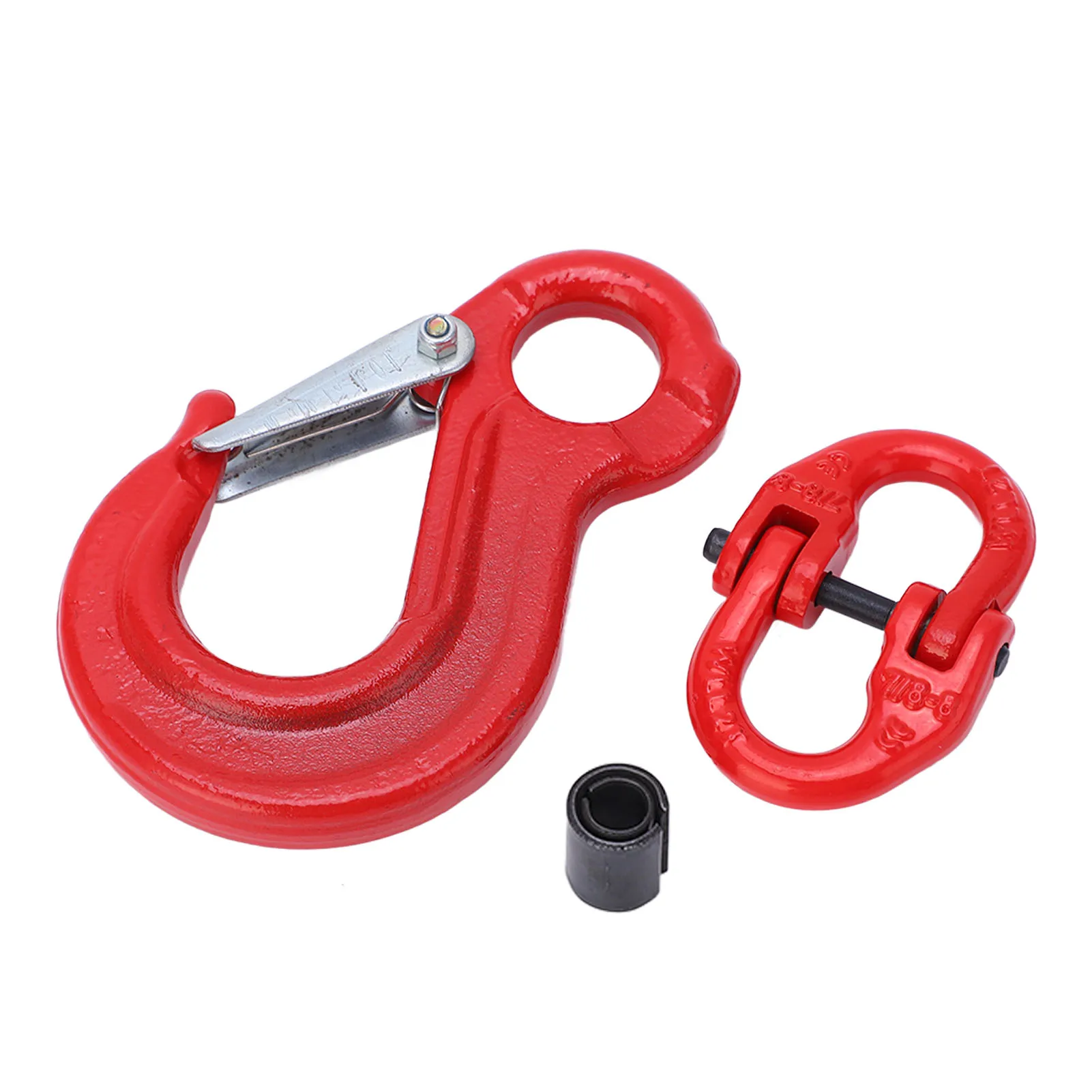 Eye Sling Hook Slip Hook 35 Chrome Molybdenum Steel Prevent Decoupling 2T Bearing with 2 Ring Buckle for Port Transportation