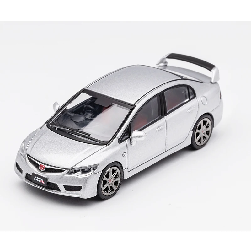 DCT 1/64 Civic Type R FD2 Model Sports Car Vintage Cars JDM Vehicle Diecast Car Collection Toy Station Vehicle 