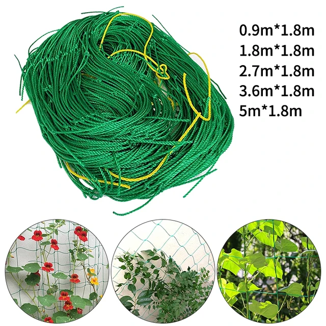 Nylon Kerti Hálónövények Mászás Nettó Reggeli Dicsőség Virágok Loofah Uborka Szőlő Rácsos Növények Támogatják A Treillis Ülteteket - Image 6