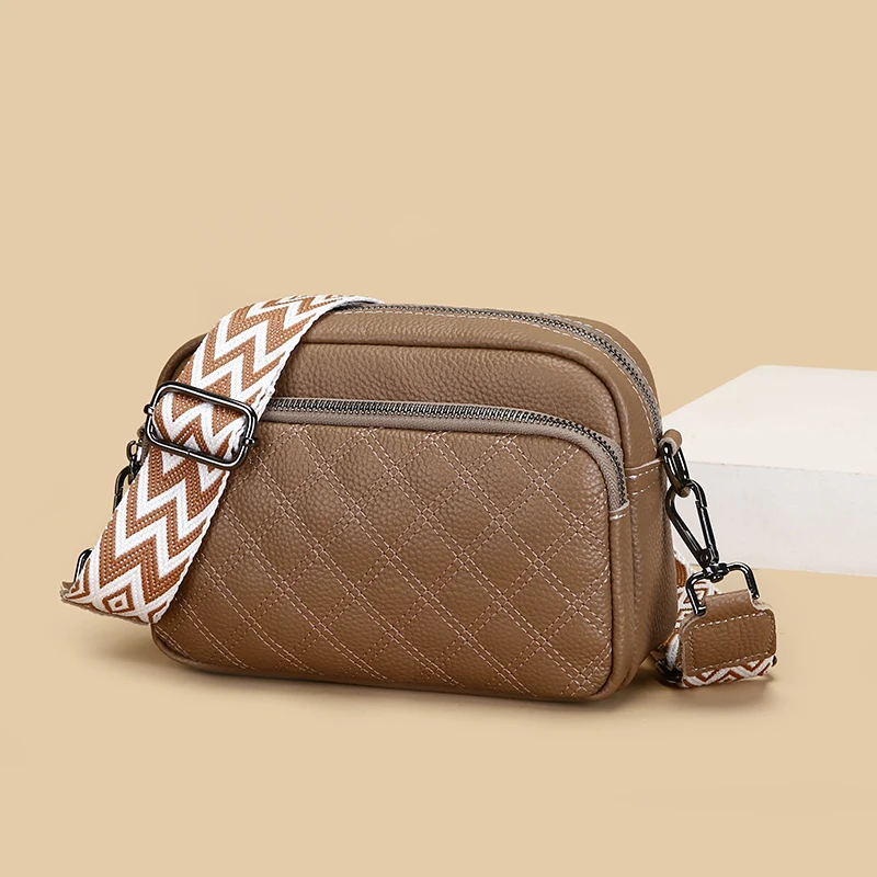 Genuine Leather Crossbody Bag - Detail