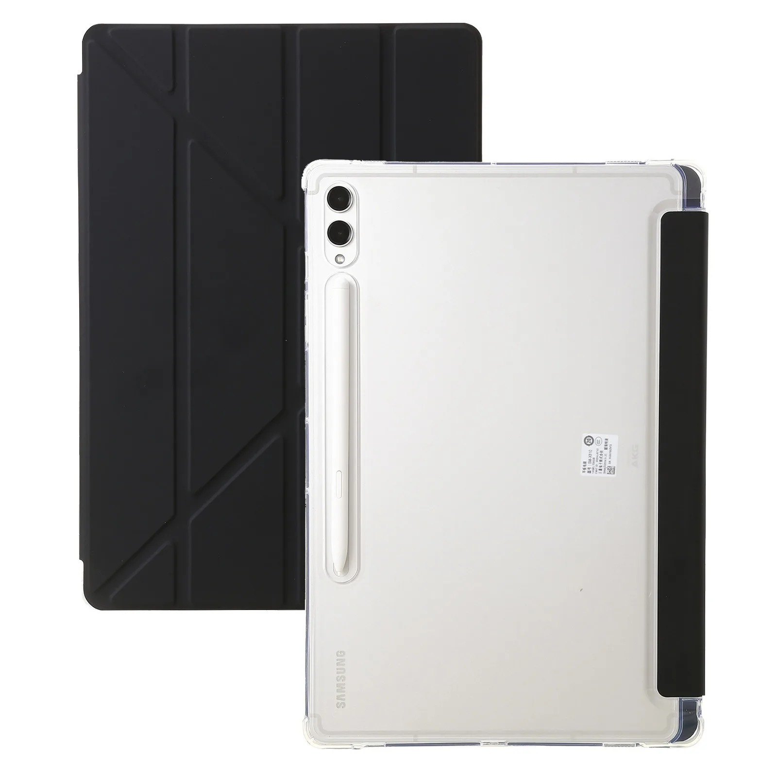 Magnetic Transparent Tablet Case with Pen Slot