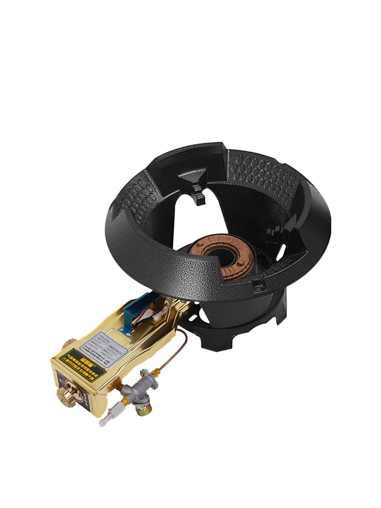 Single Cooker Gas Burner Stove Commercial Use Fierce Firepower Table Gas Cooktop Flameout Protection Cooker Energy Saving
