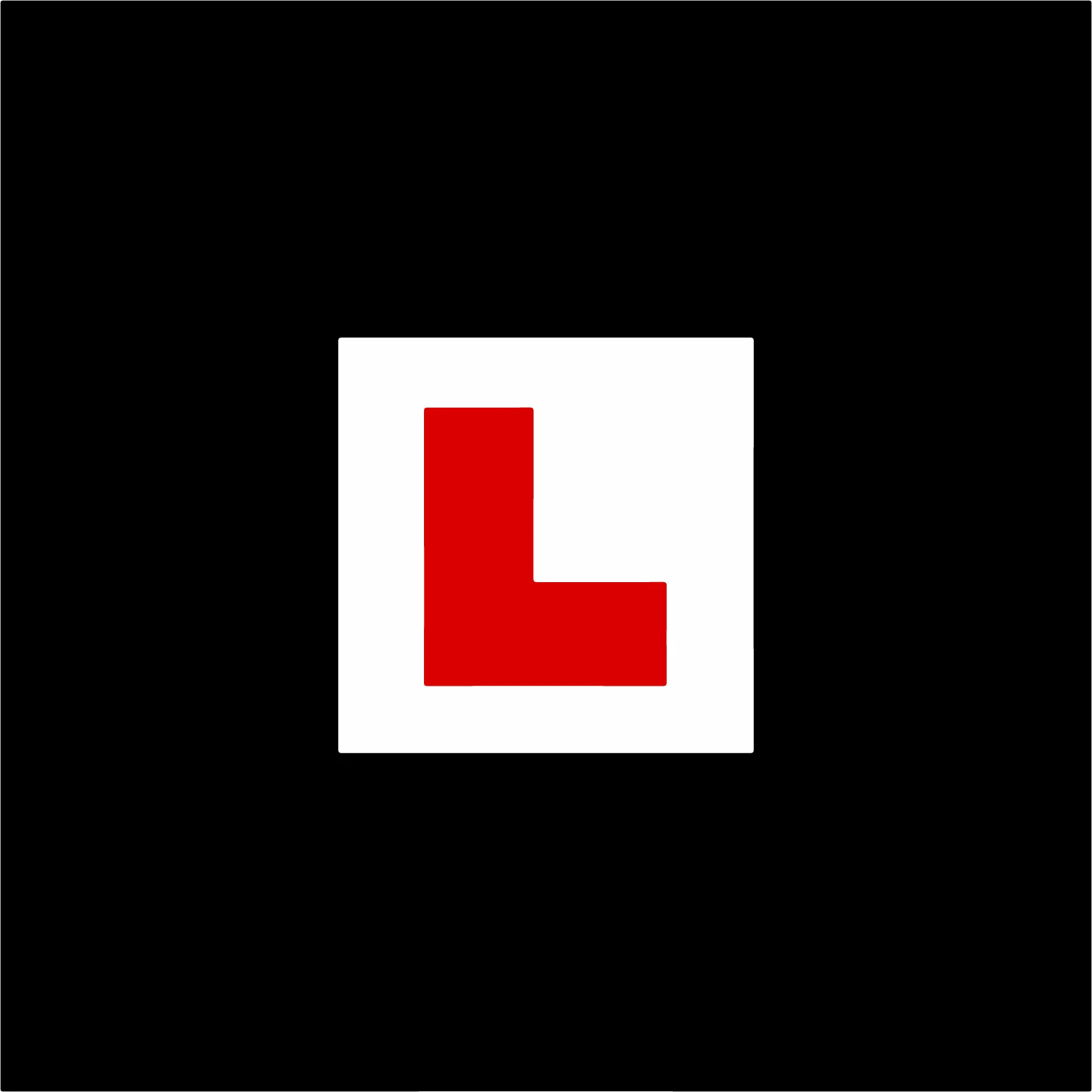 2x Learner Driver Stickers - Dvla Legal Size - L Plate - Self Adhesive ...