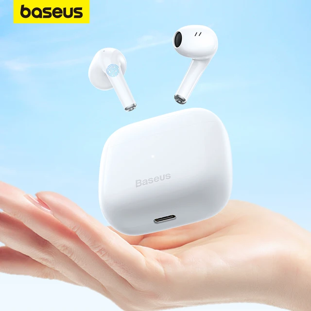 Baseus-보위 E3 이어폰 블루투스 5.2 무선 헤드폰, 방수 스포츠 이어버드 아이폰 샤오미 헤드셋 핸즈프리