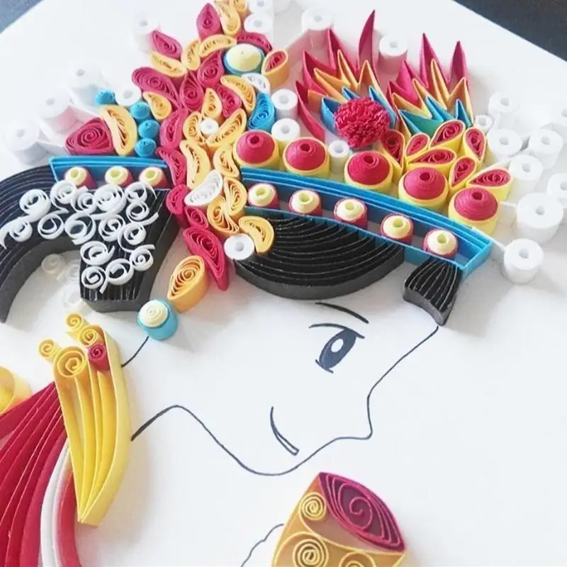 Handmade Paper Folding Crafting Grid Guide Paper Quilling Handmade Craft DIY Paper Quilling Tool DIY Craft Tool - 5