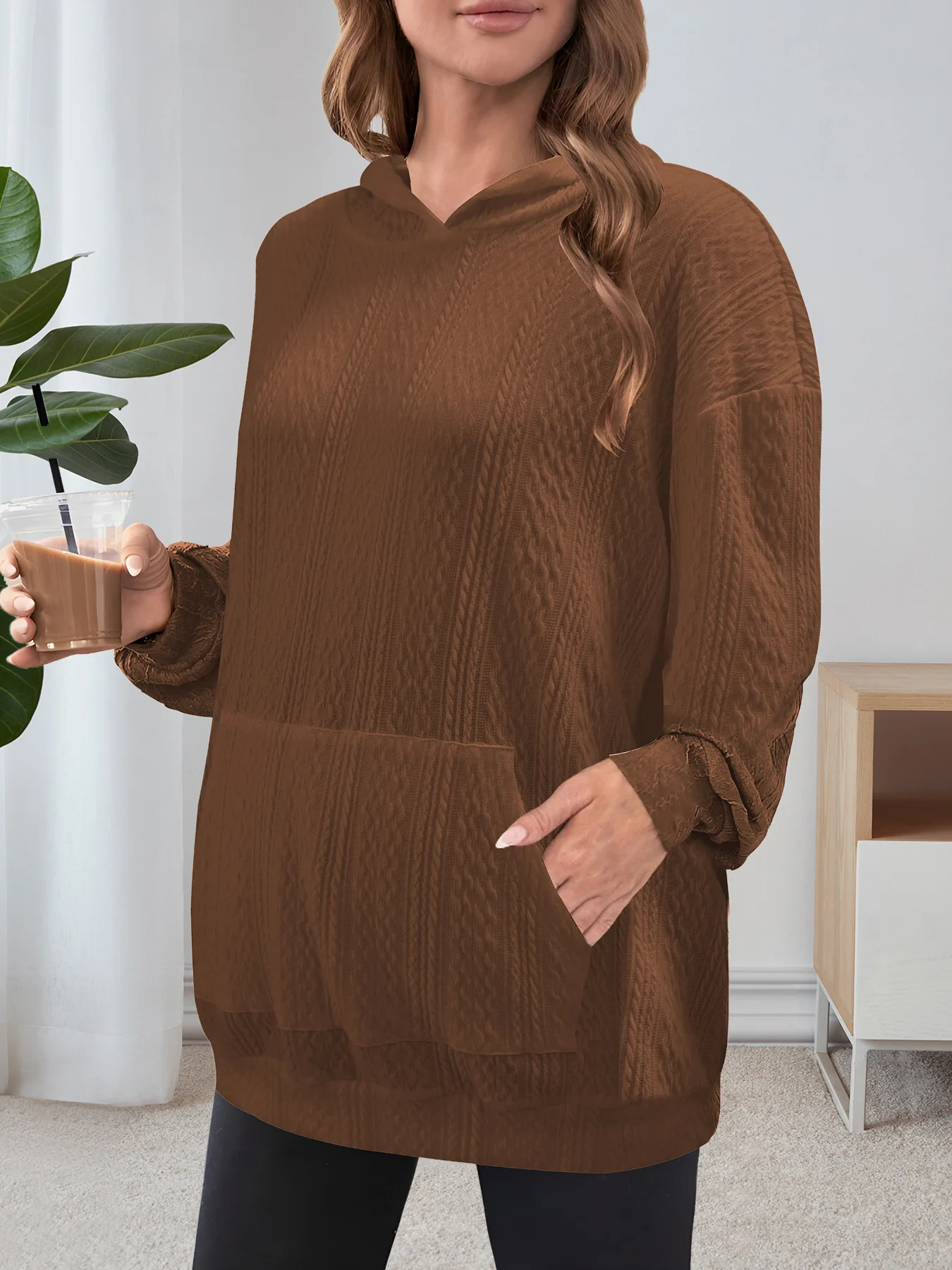 

Autumn Pregnant Women Pullovers Hoodies Maternity Fashion Solid Long Sleeve Hooded Sweatshirts Casual Premama Outerwear Clothing