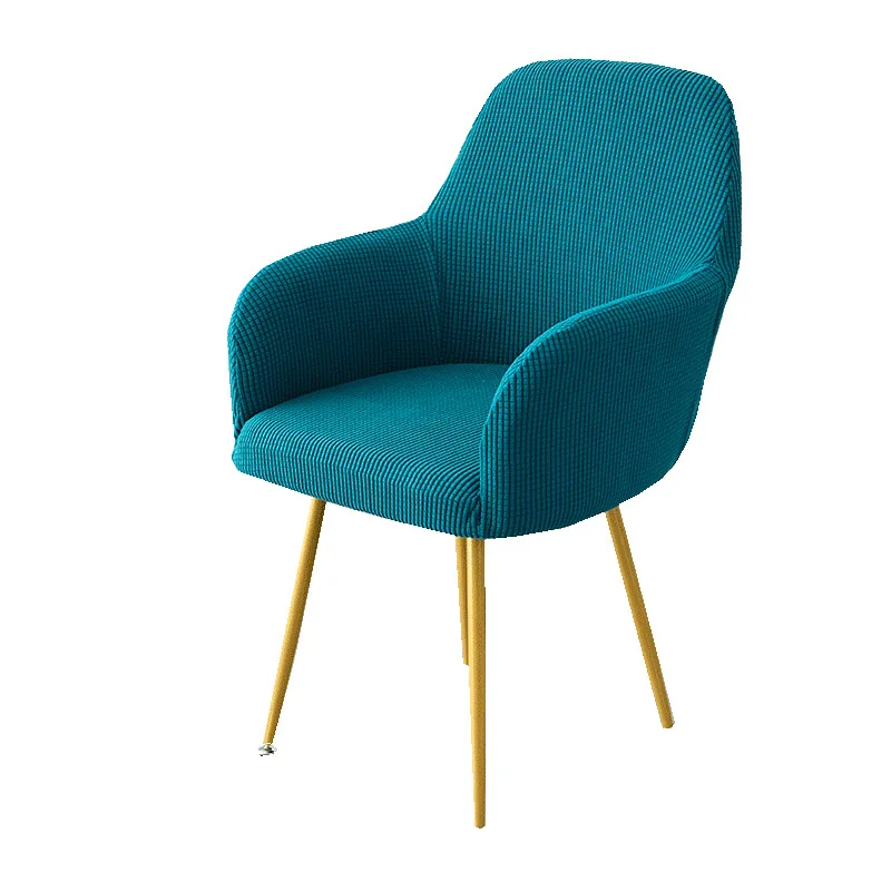 EuropeanDiningChairCoverLeatherChairCoverCurvedBackrestThickenedLeisureCoffeeChair