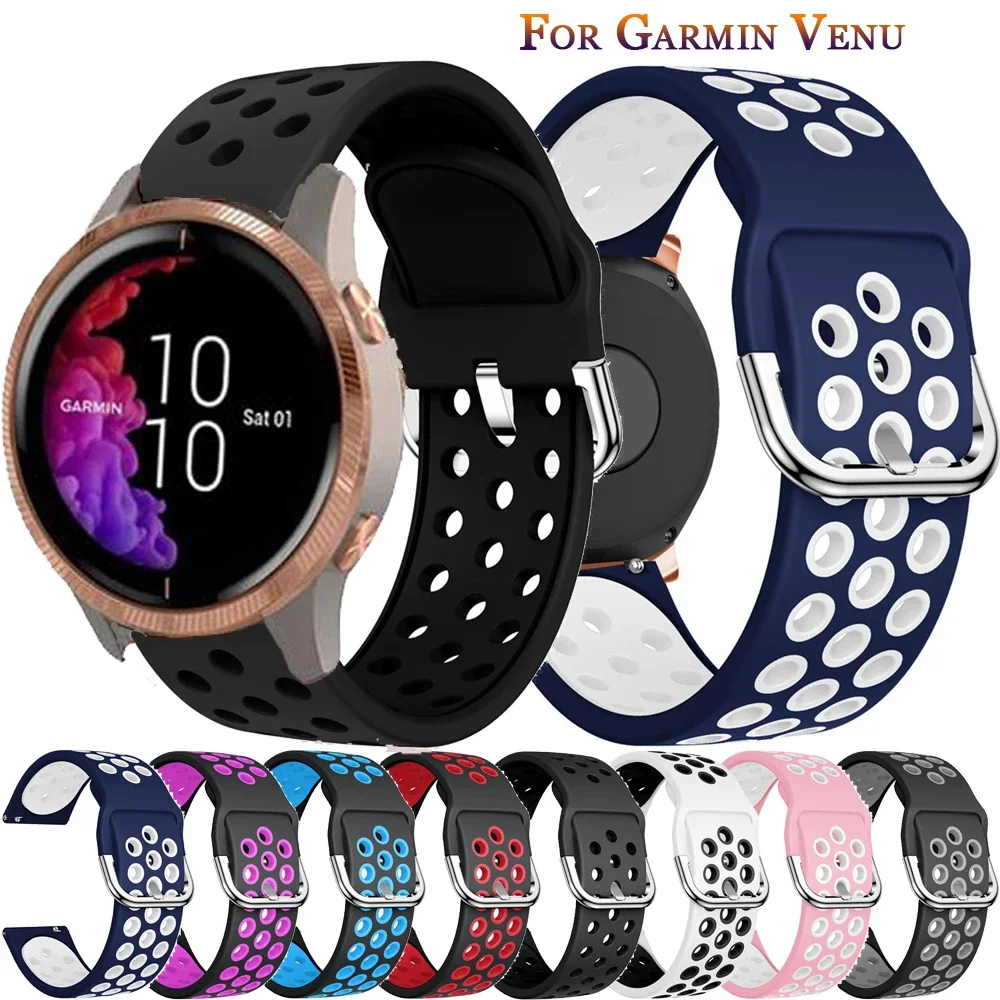 

Soft Silicone Watchband Strap for Garmin Venu/GarminMove 3 Luxe Style/Vivoactive 3 Band Smart Watch Bracelet Wristband Correa