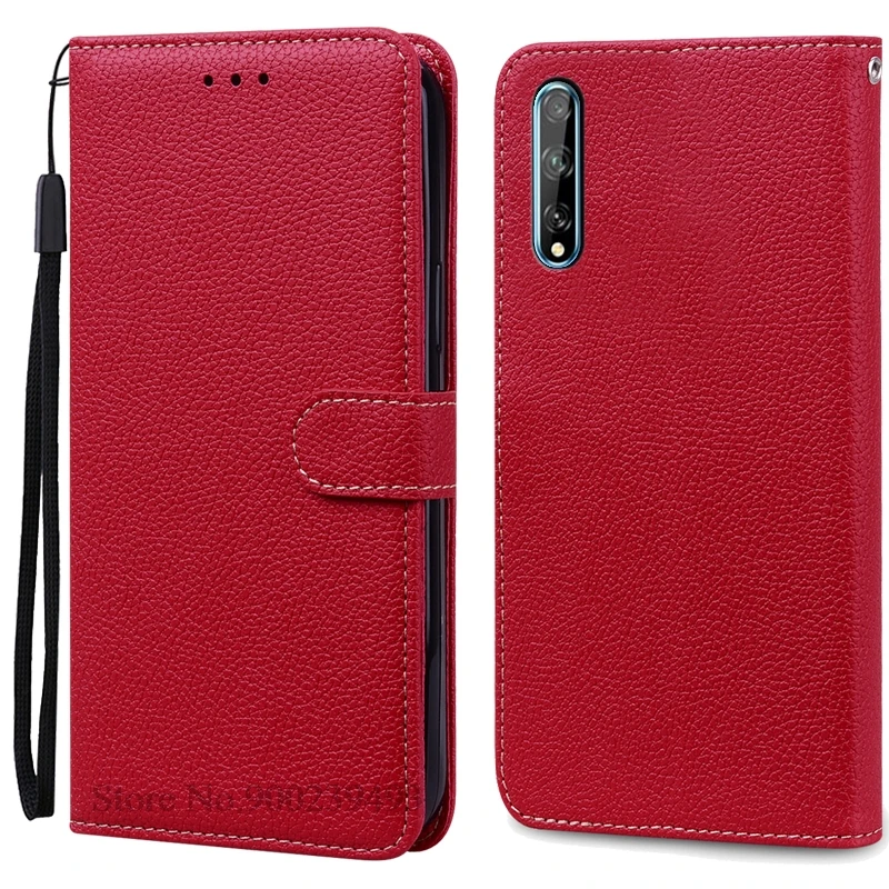 Luxurious Soft TPU Leather Flip Wallet Phone Case with Strap and Card Slots