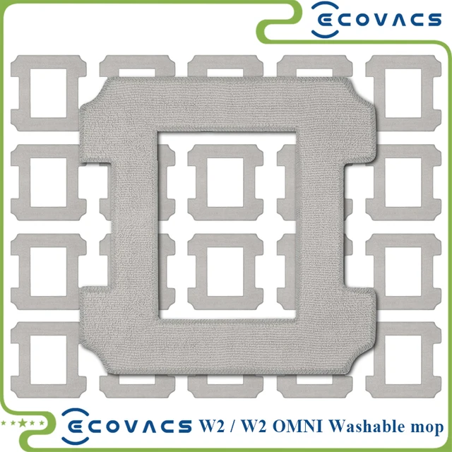 ใช้งานร่วมกับ ECOVACS WINBOOT W2 / W2 OMNI อะไหล่อุปกรณ์เสริมไมโครไฟเบอร์ Mop Pad ผ้า 1