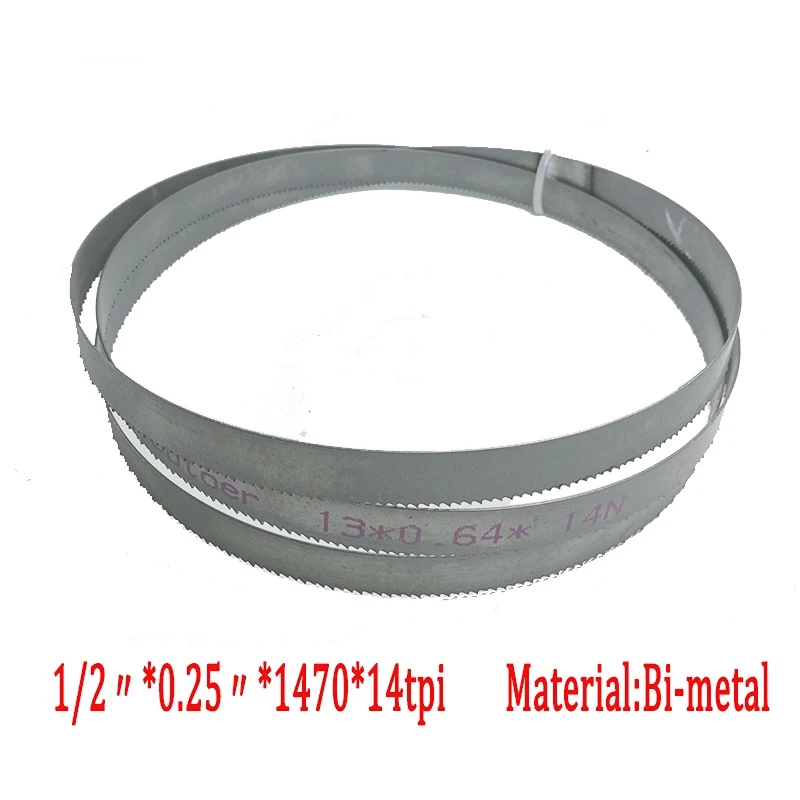 

Top Quality Mettop Quality Metalwor57 9 "x 1 / 2" X 0.25 "x 14tpi or 1470 * 13 * 0.65 * 14tpi M42 Bimetallic Band Saw Blade