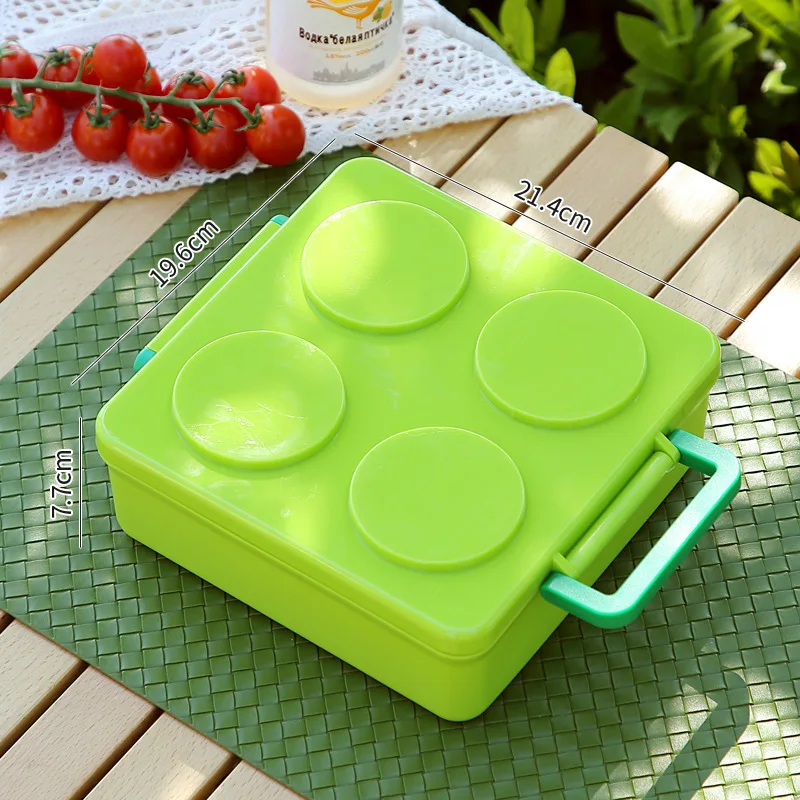 Food Grade PP Silicone Bento Box Lunch Container