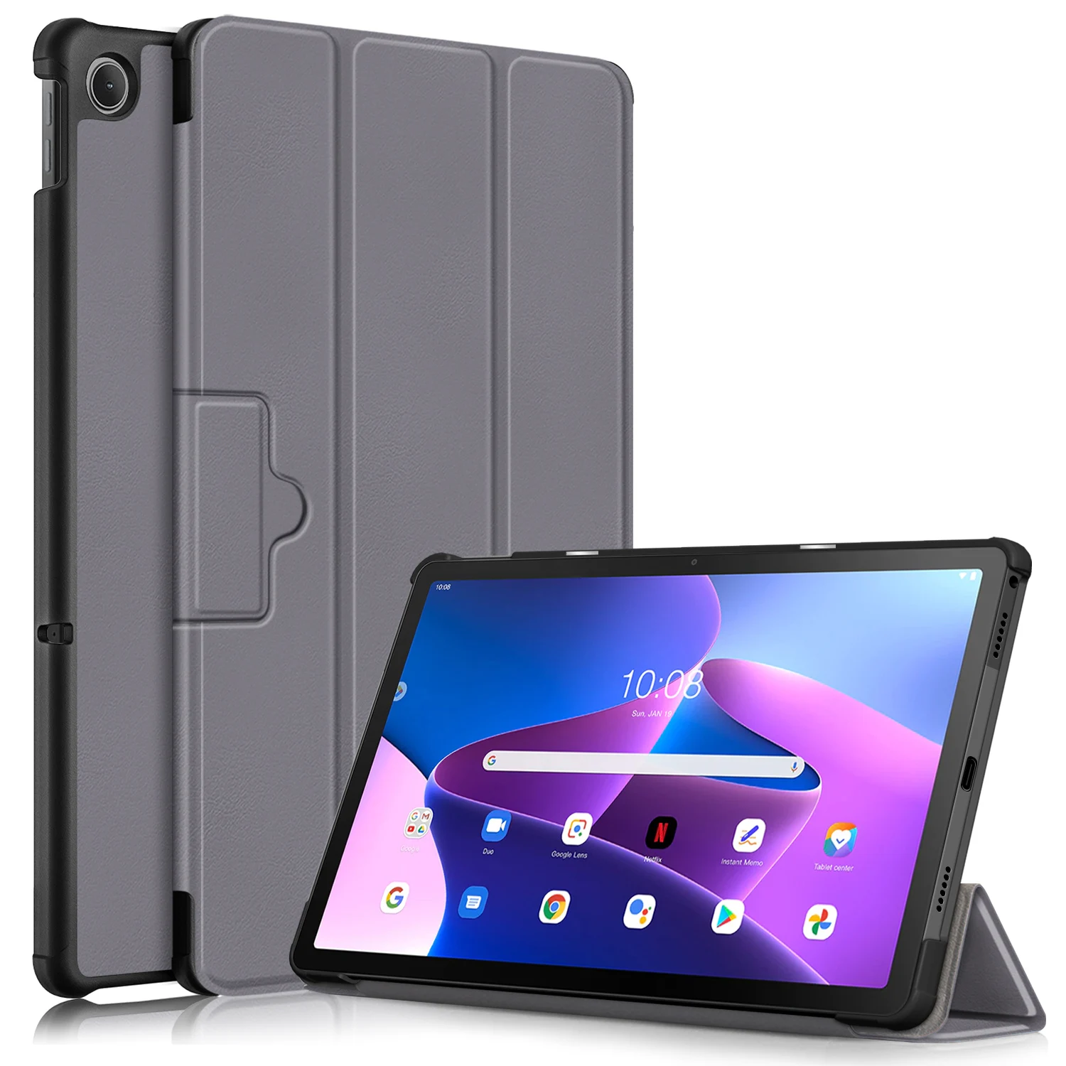 

For Lenovo Tab M10 Plus TB-X606F TB-X606X 10.3 inch Case For Lenovo Tab M10 FHD-REL TB-X605FC X605LC Leather Stand Tablet Kids
