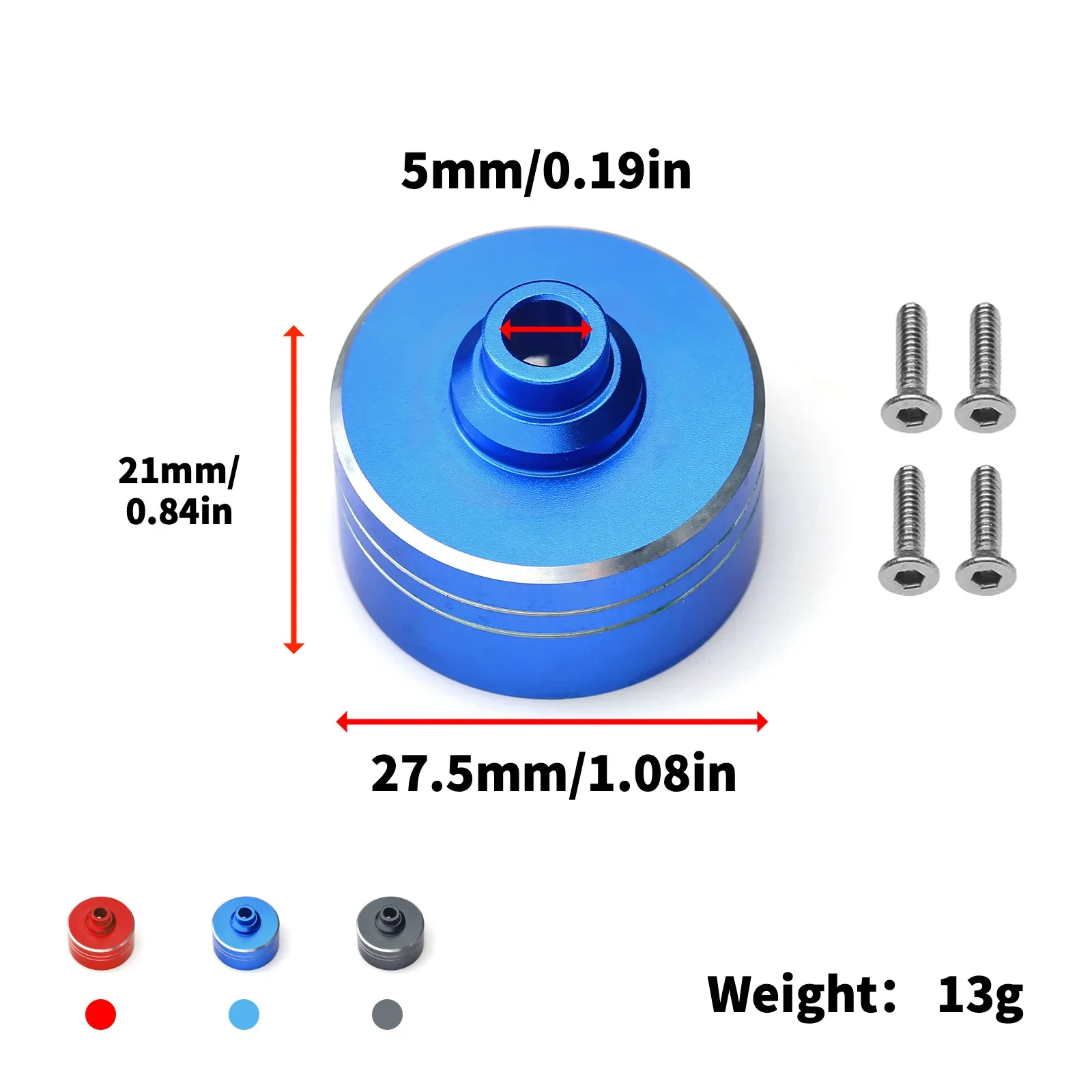

Дифференциал из алюминиевого сплава 007RC 7075 для радиоуправляемого автомобиля 58707 TAMIYA TT02 TT02D XV02