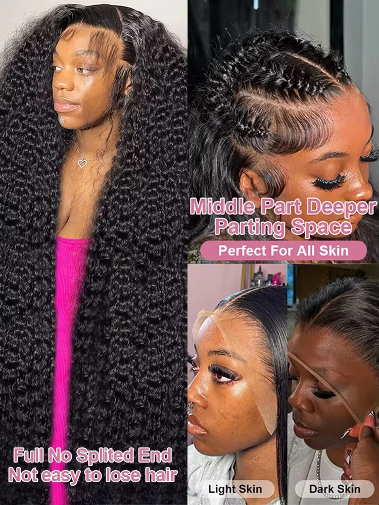 30 40 Inch 13x6 Hd Loose Deep Wave Lace Frontal Wig Brazilian 13x4 Water Curly Human Hair Wigs For Women 300% Density