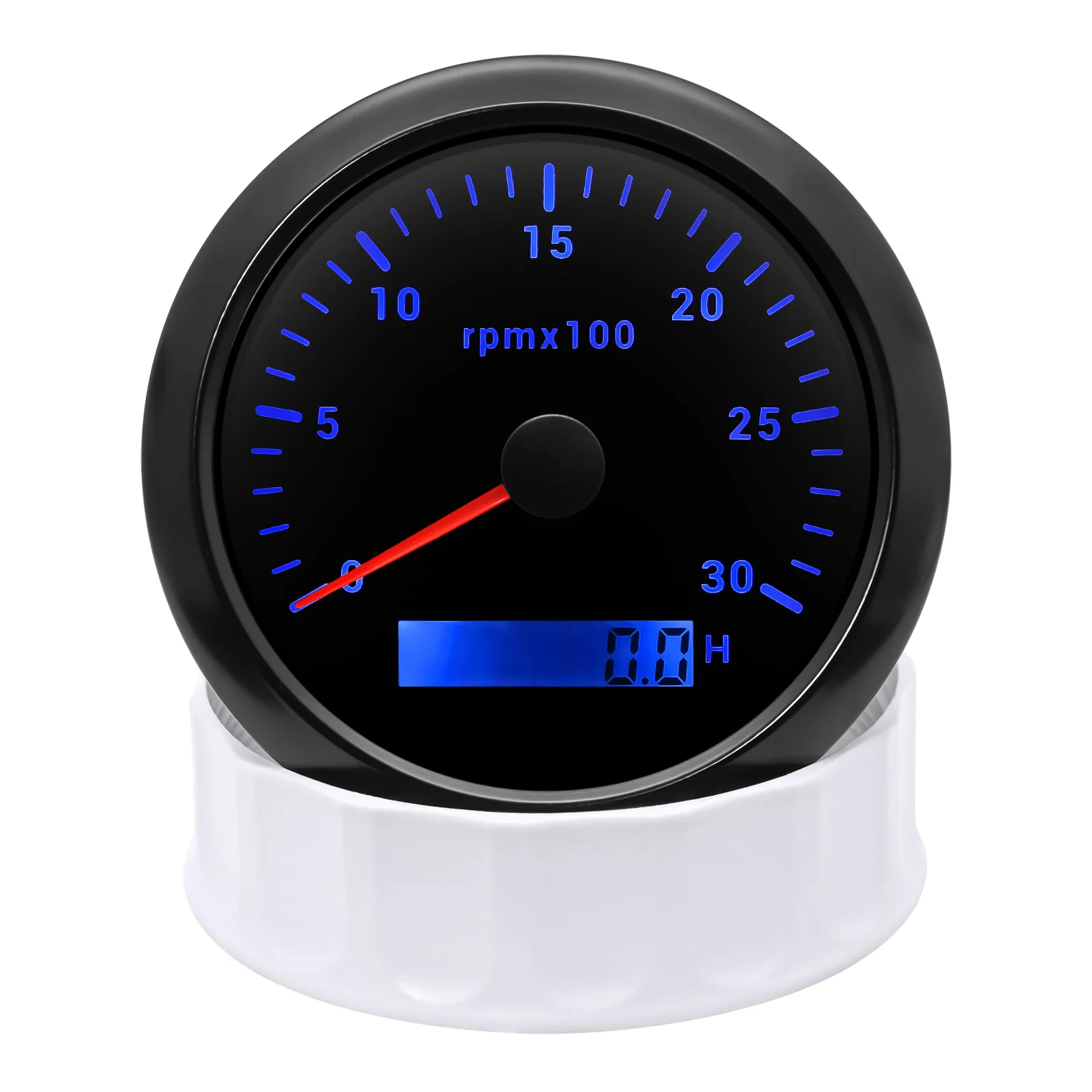 85mm Tachometer With 7 Colors Backlight 3000 4000 6000 RPM Meter With Digital Ho