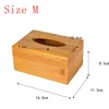 Bamboo Tissue Box Car Home Rectangle Shaped Tissue Container Towel Napkin Tissue For Home Office Desktop Organize tissue boxes 5