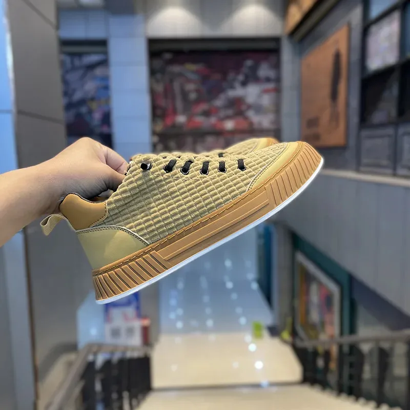 Platform Male Sneakers Lightweight Men Shoes Breathable Canvas Casual Shoes 2023 New Running Sport Shoes for Men Zapatillas Lona 6