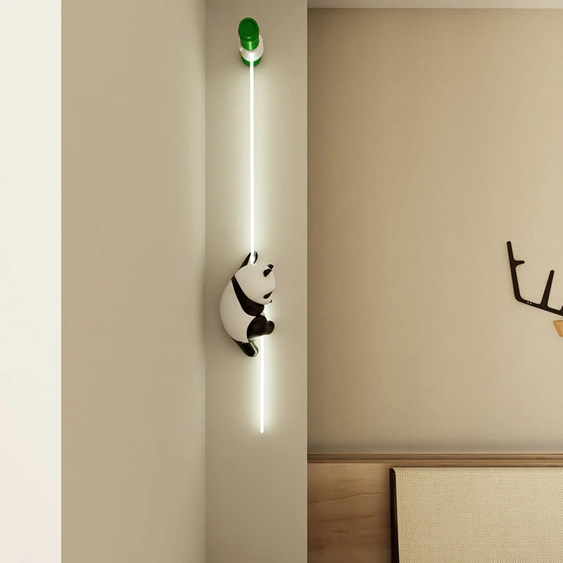 Nordic Cartoon Panda Wall Lamp 2