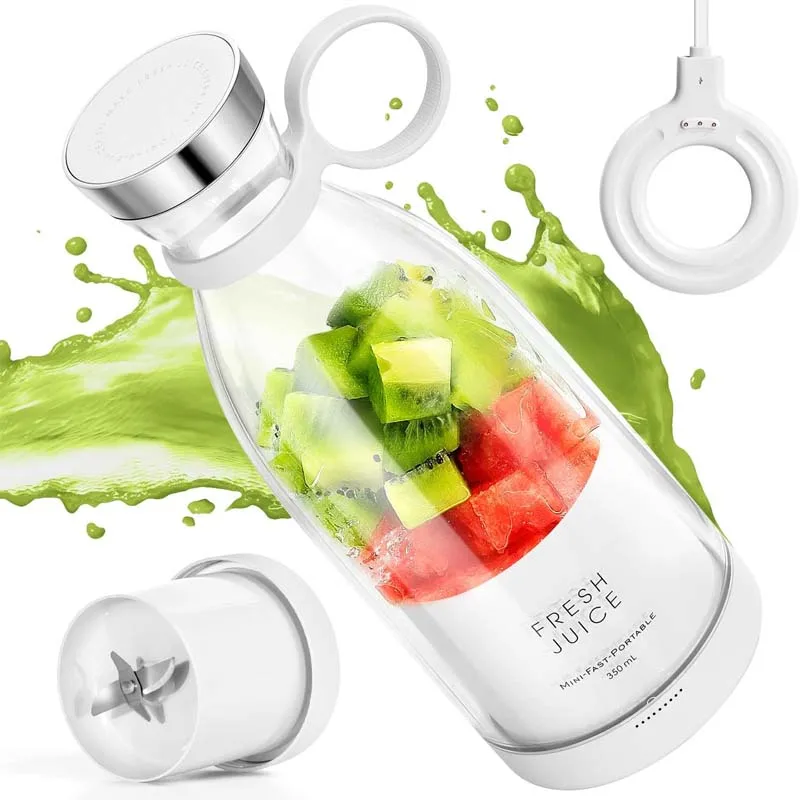 Portable Blender 350ML Wireless Rechargeable USB Juicer Cup Fruit Mixer Smoothie Juicer Blender 5