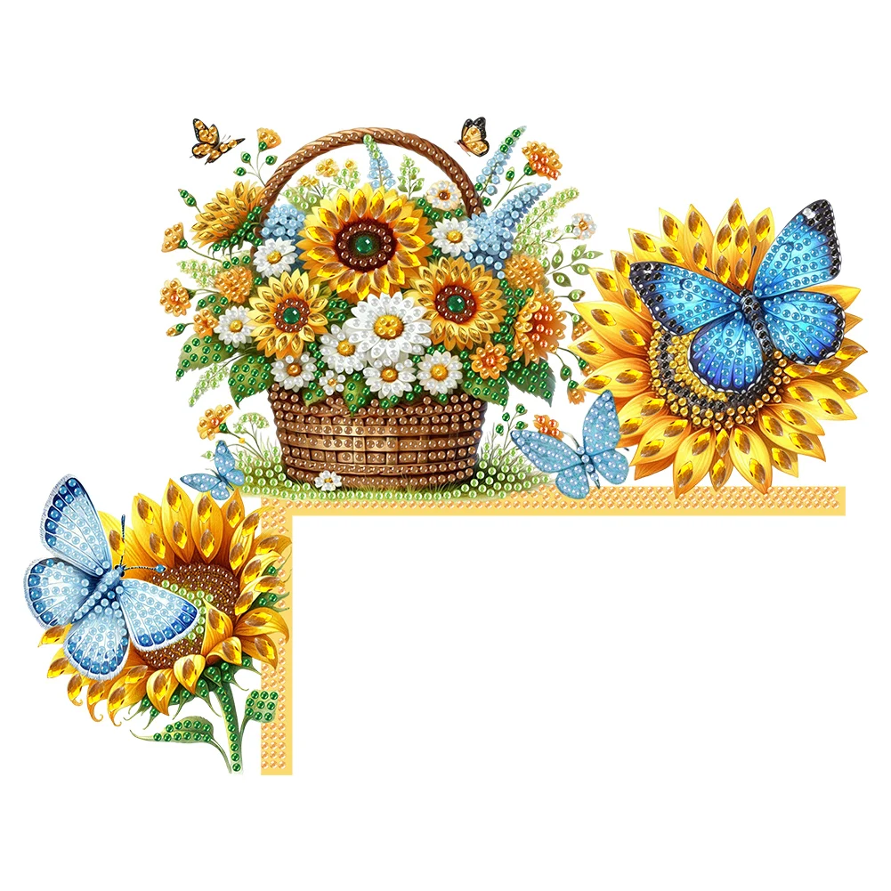 2D Flat Animal Pattern Handmade Holiday Decorations Door Corner Decor 5D Diamond Painting Art Kit for Indoor Outdoor Wall