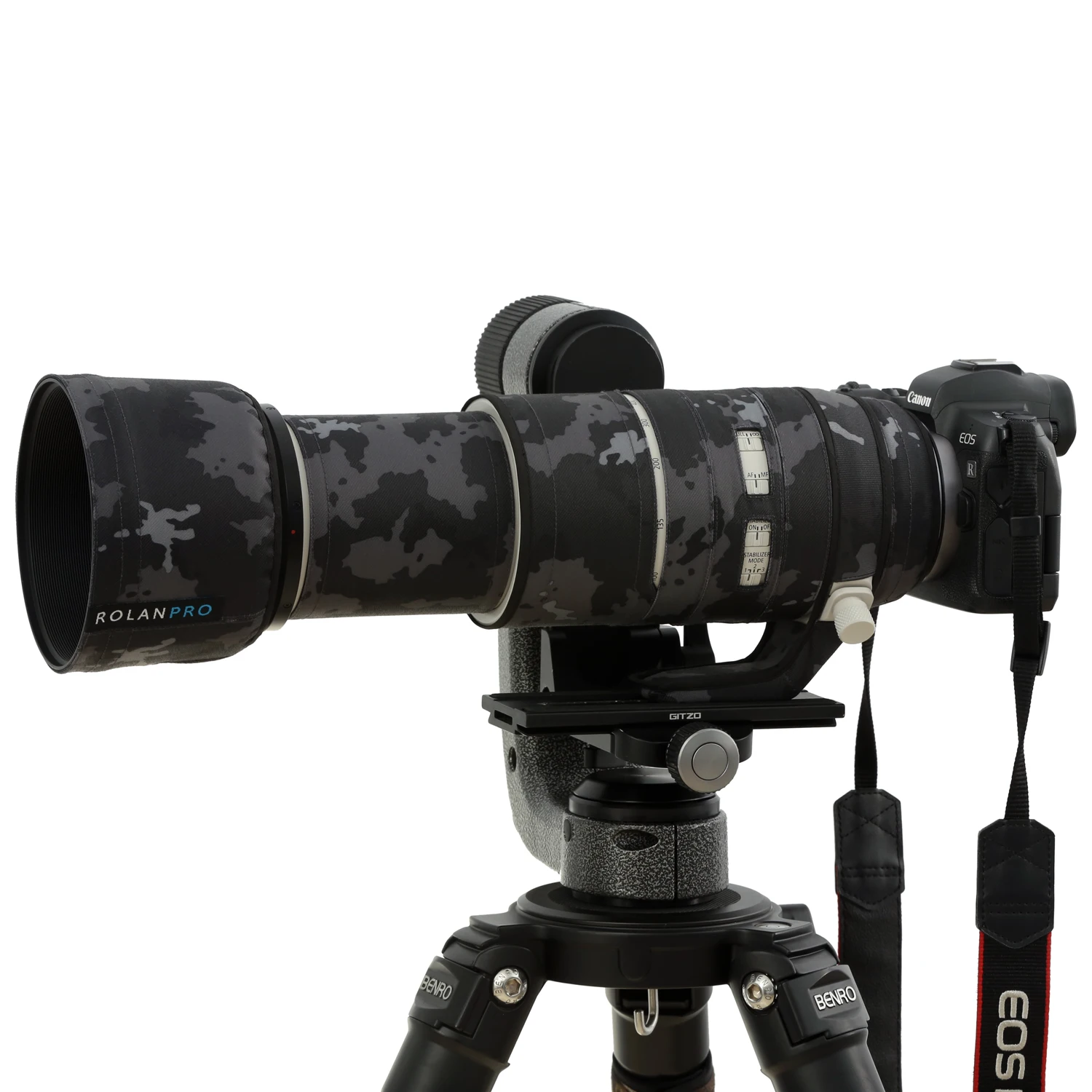 ROLANPRO Waterproof Lens Coat for Canon RF 100-500mm F/4.5-7.1 L IS USM Camouflage Rain Cover Lens Protective Sleeve Guns camera accessories