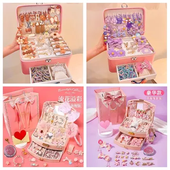 3-15 Year Old Girl Hair Accessories Gift Set Folding Girl Headwear Birthday Gift Hair Clip Combination Gift Box 1