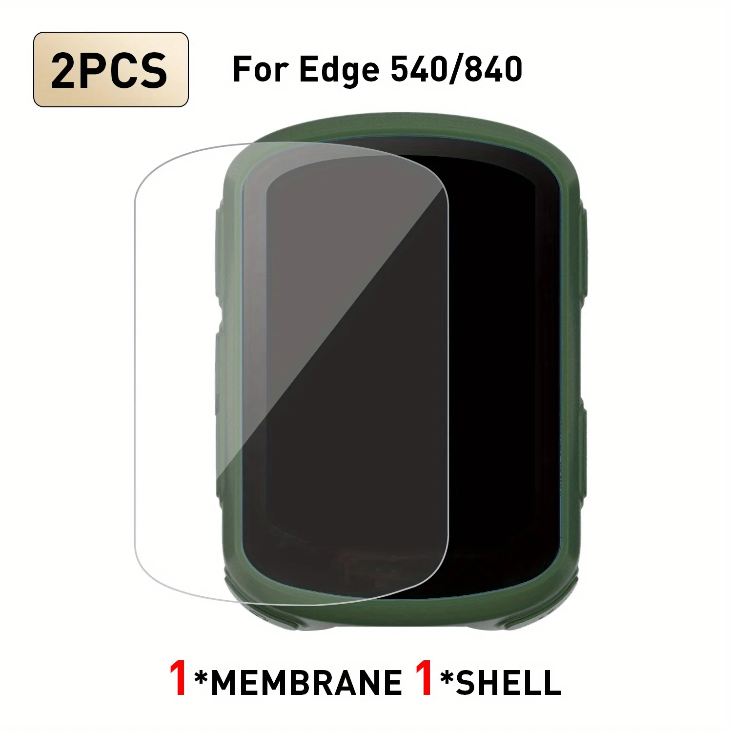 Silicone Screen Protector for Scratch & Impact Resistance with Button Protection for Cyclists