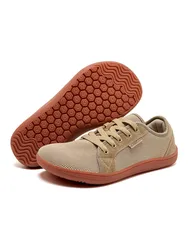 HOBIBEAR Unisex Minimalist Barefoot Running Sneakers - 46 (Brown)