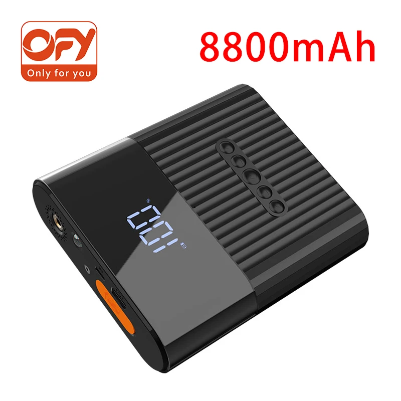 

OFY 2 in 1 Car Jump Starter & Inflator Pump with 8800mAh Power Bank Emergency Battery Boost Start Device with Anti-reverse Clip