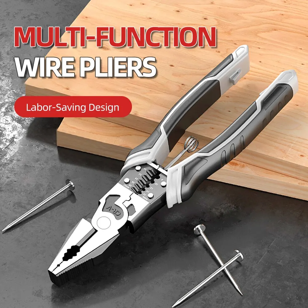 

F50 Universal Wire Cutter Diagonal Pliers Crimping Pliers Needle Nose Pliers Multifunctional Hardware Hand Tools Electrician