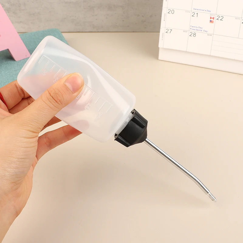 120 ML Beyaz Dikiş Makinesi Yağ Şişesi Şeffaf Plastik Püskürtme Memesi Boş Yağ Şişesi Yağlayıcı Plastik Yağlayıcı