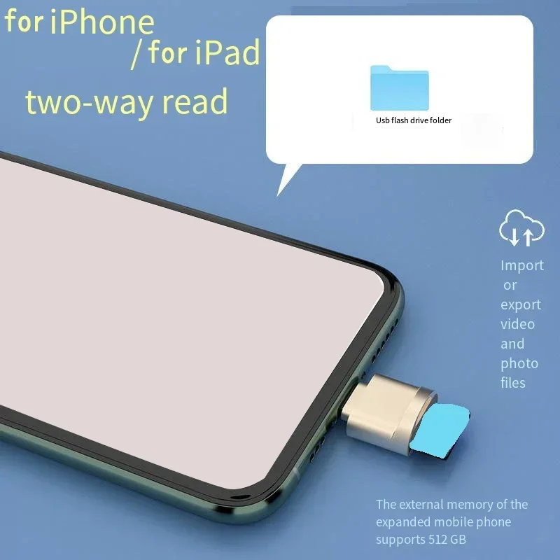 For IPhone Card Reader External OTG Adapter For IOS Micro TF Memory Card Reader Support Iphone