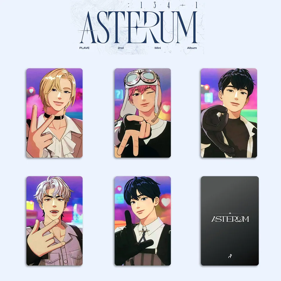 5pcs/set Virtual Boy Idols PLAVE Photocard MINI ALBUM Asterum: 134