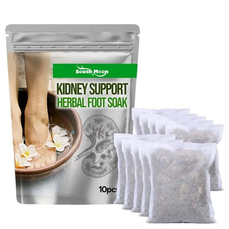 Herbal Foot Soak 10Pcs Natural Herbal Foot Care Bath Lymphatic Soak Bath Natural Mugwort Foot Soak Foot Care Foot Bath Bag Spa