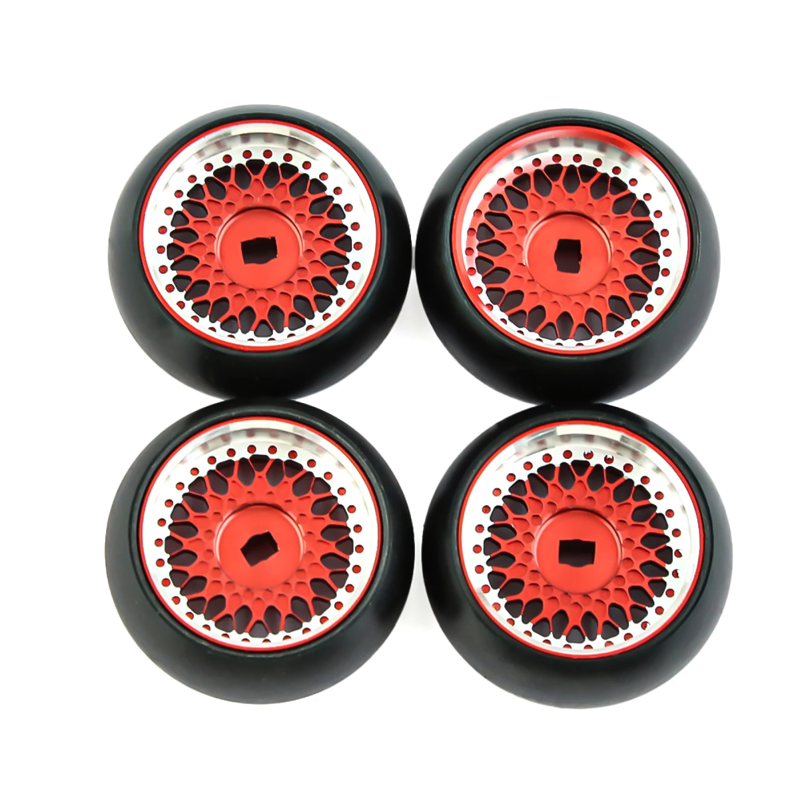 Per Kyosho 1/28 Rc Mini-Z Mini Car Rc Racing Drift Car Tire Metal Wheel Kit Per Wltoys 284131 K989 P939 1/28 Rc Accessori Per Auto