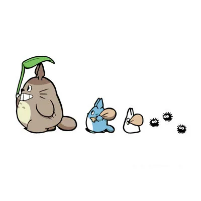 Reflective Car Sticker Cartoon Totoro Oak Seeds Decals Cover Scratches Motorcycle Bumper Decoration Cat Accessories KK12*6cm | Автомобили