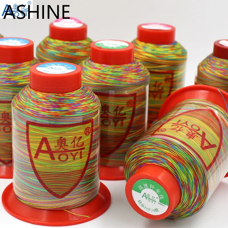 Filo Per Cucire Tinto Colorato In Nylon Ad Alta Resistenza Jeans Con Filo Arcobaleno, Materiale Per Cucire In Pelle Di Tela Di Jeans Fili Di Haberdash