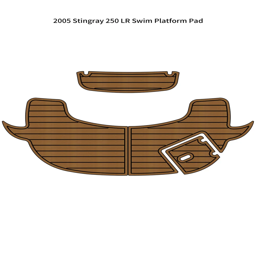 

2005 Stingray 250 LR Swim Platform Step Pad Boat EVA Foam Teak Deck Floor Mat