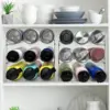 Wine Rack for Refrigerator Water Bottle Organizer Storage Rack, Holder for Kitchen Cabinet  Tumbler Mug Cup Organizer 6