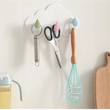 

Multi-Purpose Plastic Cloud Hooks Key Decorative Racks Door Holders For Home Kitchen Bathroom Storage Organization Accessories