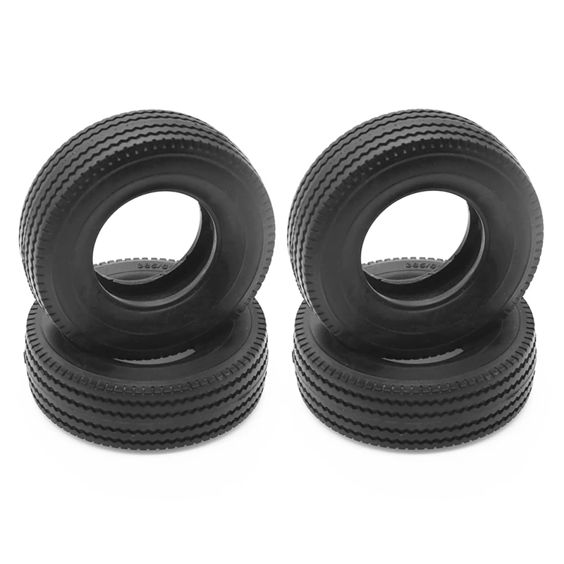 스카니아트럭용 1/14 타미야 RC 트럭용 고무 타이어, 28mm 너비, 티퍼 맨 스카니아 악트로스 R620 R470 트레일러 부품, 4 개