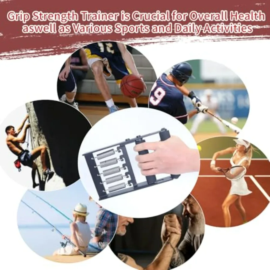 Professional Hand Grip Strengthener 165 lbs (75kg),Comfortable and wear-resistant foam handle,Weighted Great Wrist & Forearm Exe