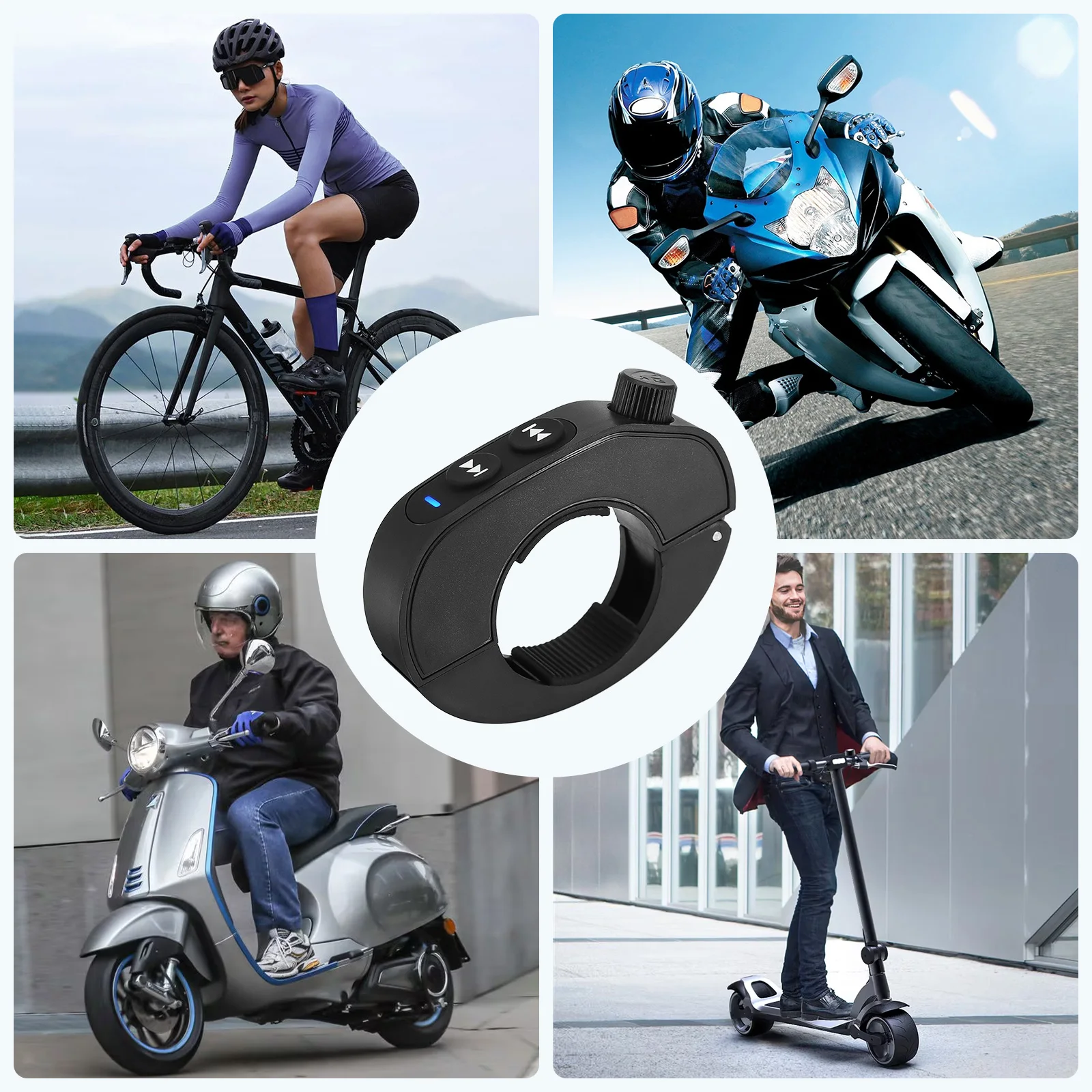 Smart Wireless Remote Control Bluetooth-compatible Steering Wheel Media Controll